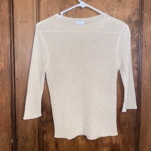 Princess Polly gold shimmer top